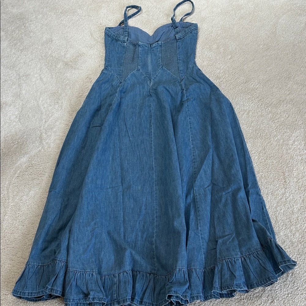 Free People Another Season Denim Midi Dress-NWT!! - Picture 8 of 13